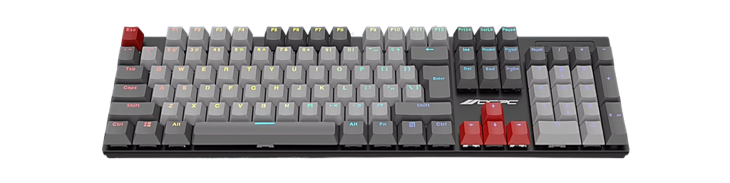 OCPC Zero Pro Gaming 104K – USB – RGB EFFECT – Mechanical Keyboard (NEW)