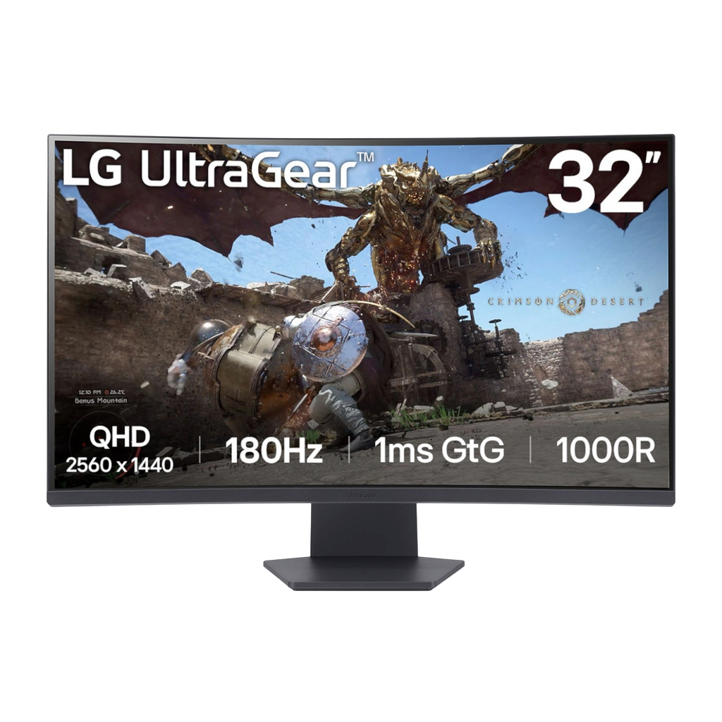 LG UltraGear 32″ QHD VA Curved Gaming 180Hz 1ms (NEW SEALED)