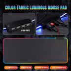 4 USB & LED Light Mousepad / Desk Mat