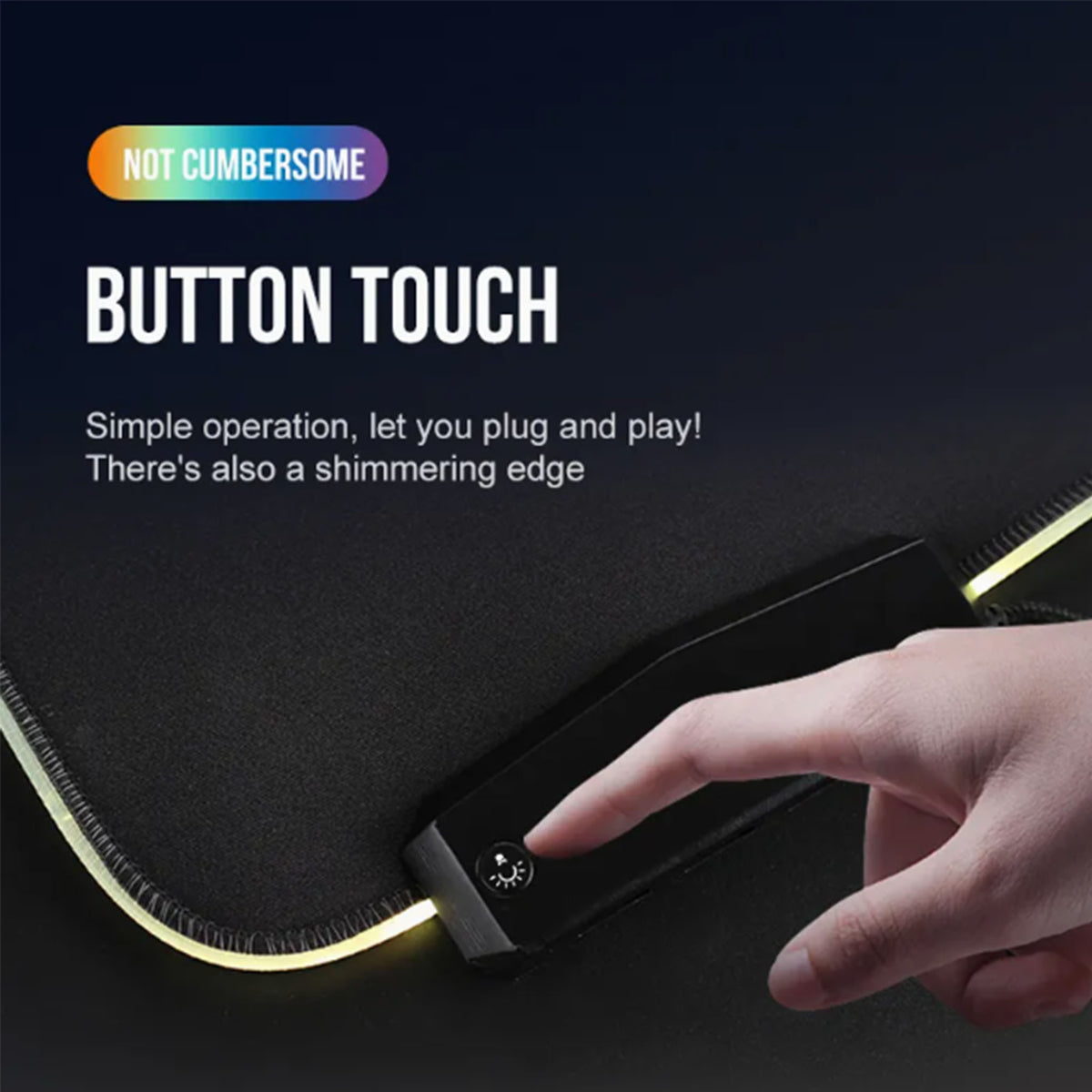 4 USB & LED Light Mousepad / Desk Mat