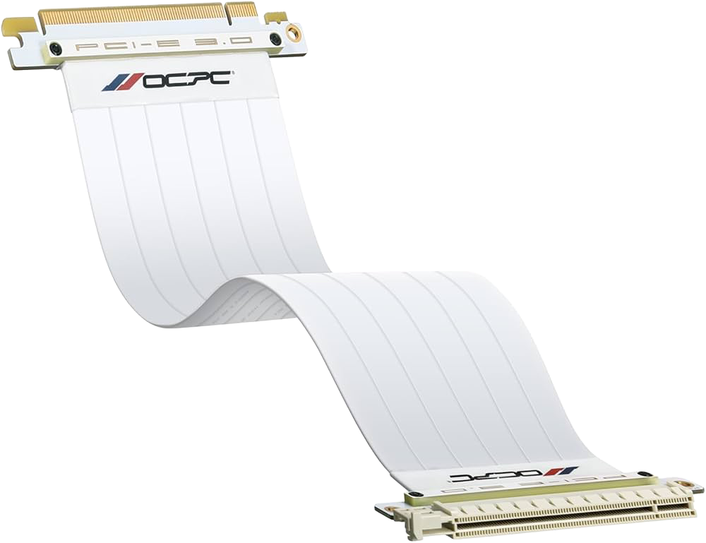 OCPC XTENDER PCI-E 3.0 Riser Cable – WHITE (NEW)