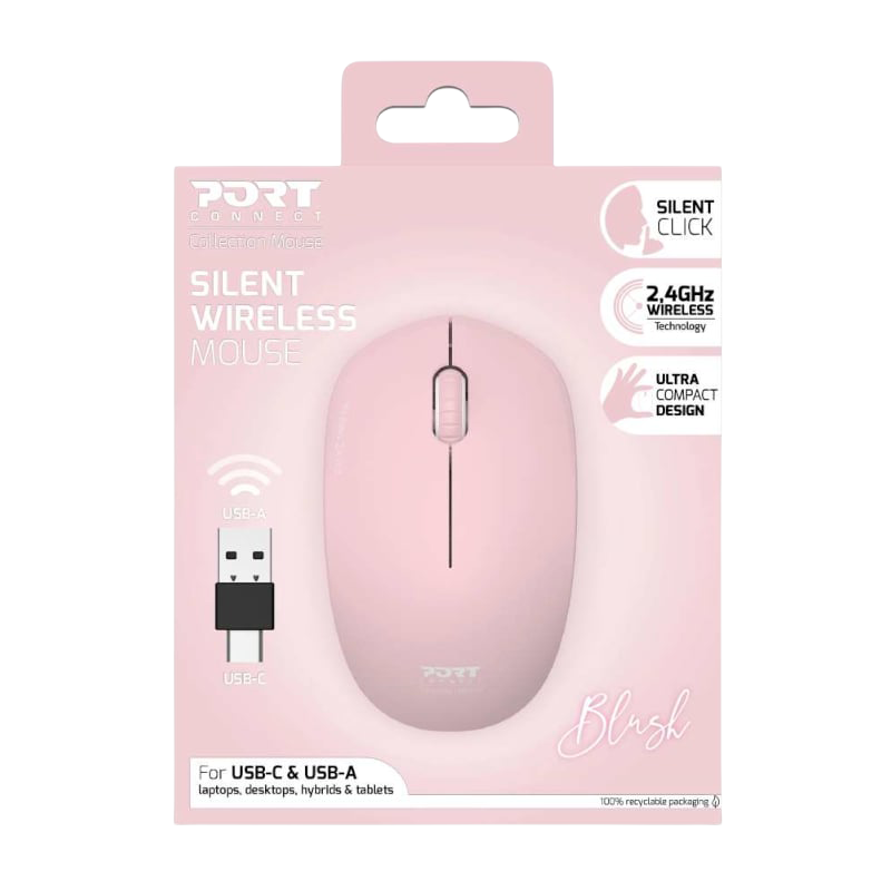 Port Connect MOUSE COLLECTION II WIRELESS 7 COLOURS (NEW SEALED)