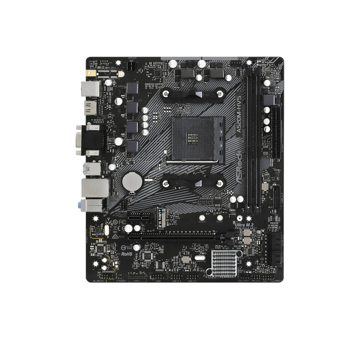 COMBO- A520M-HVS Motherboard + AMD Ryzen 5 5500 CPU [Brand New]