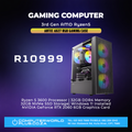 Pre-Built Gaming Computer | 3rd Gen AMD Ryzen 5 | RGB Gaming Case | NVIDIA Graphics Card | 650w PSU