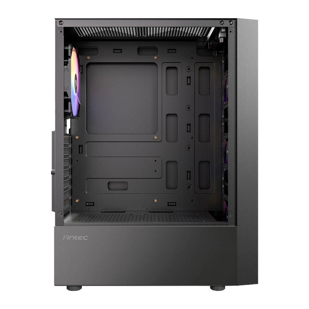Antec AX27 RGB ELITE ATX Gaming Chassis WITH 4 RGB FANS – Black (NEW)