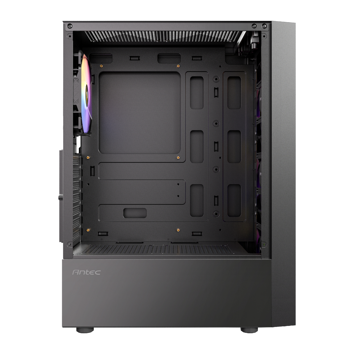 Antec AX27 RGB ELITE ATX Gaming Chassis WITH 4 RGB FANS – Black (NEW)
