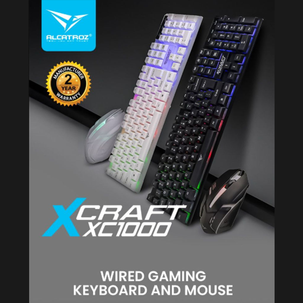 ALCATROZ X-Craft XC 1000 Gaming USB Wired Keyboard and Mouse