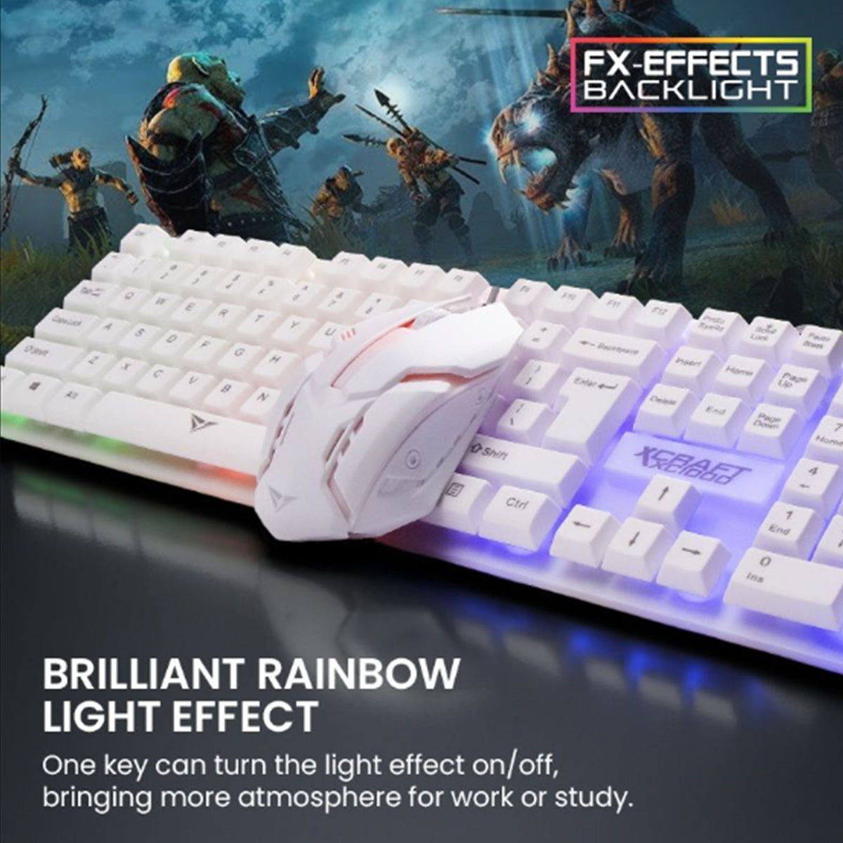 ALCATROZ X-Craft XC 1000 Gaming USB Wired Keyboard and Mouse