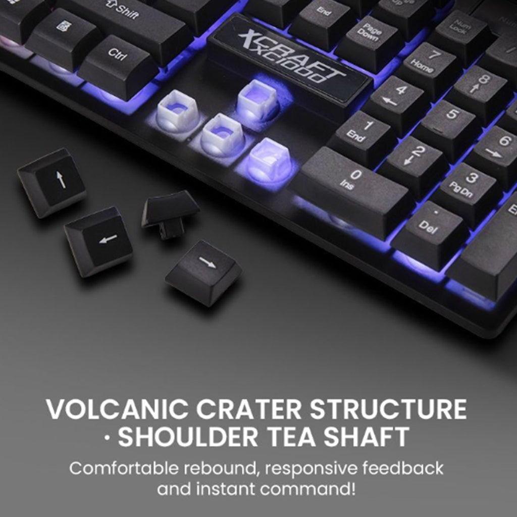 ALCATROZ X-Craft XC 1000 Gaming USB Wired Keyboard and Mouse