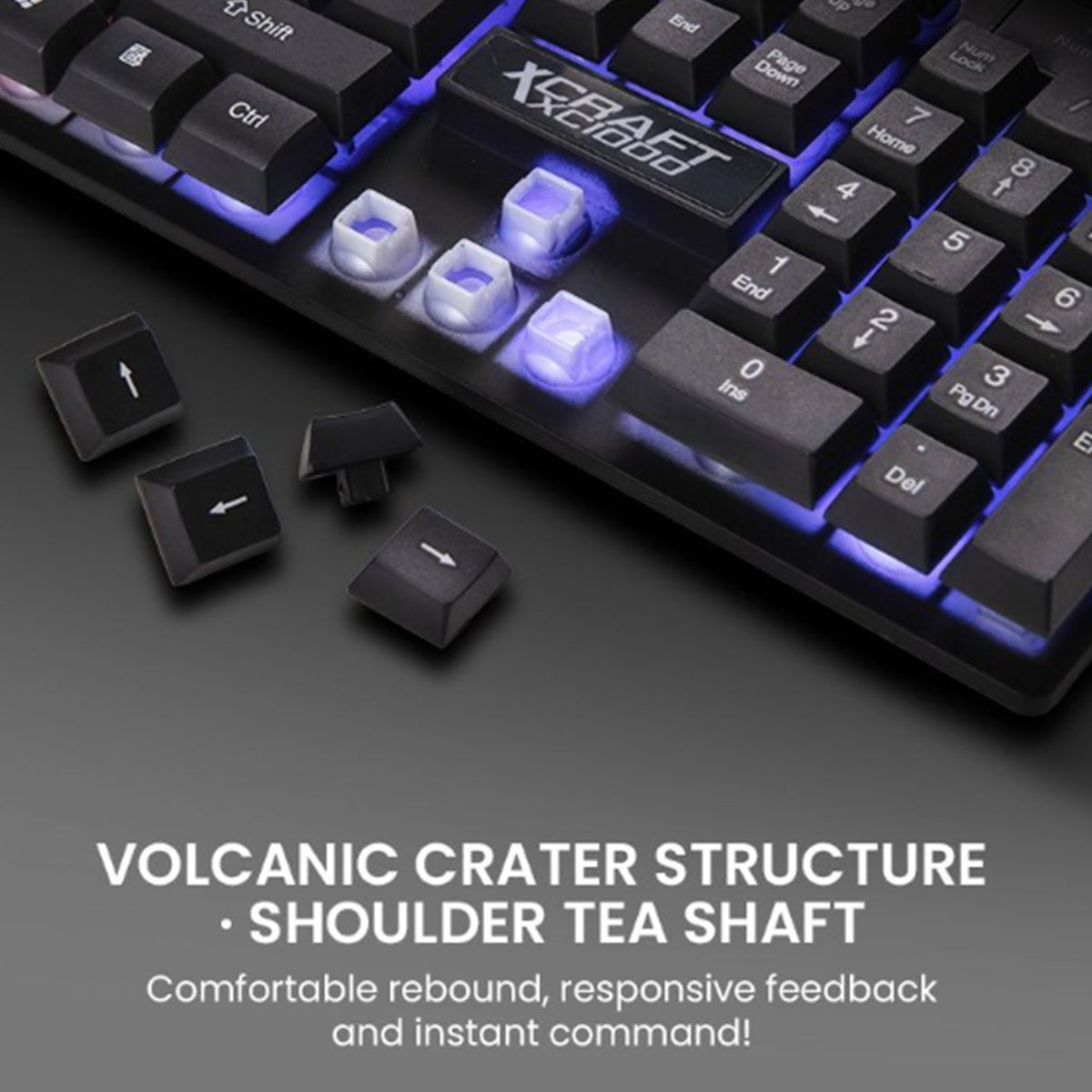 ALCATROZ X-Craft XC 1000 Gaming USB Wired Keyboard and Mouse