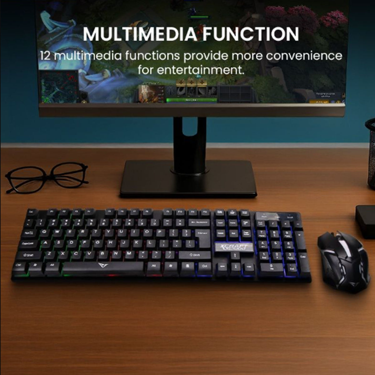 ALCATROZ X-Craft XC 1000 Gaming USB Wired Keyboard and Mouse