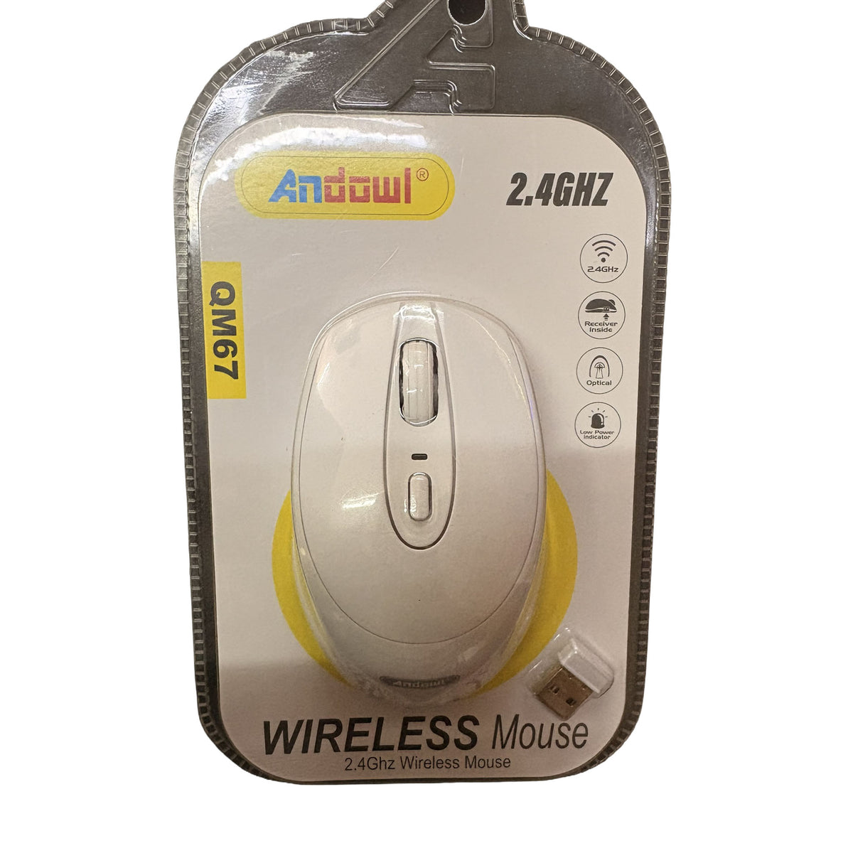 Andowl Wireless Mouse White