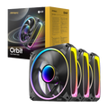 Antec ORBIT PWM 120mm 9 BLADE ARGB Fan 3 Pack – Black (NEW)