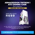 Armaggeddon Tritron 1 ATX Gaming Case | x3 ARGB Fans | BRAND NEW & SEALED