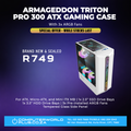 Armaggeddon Tritron Pro 300 ATX Gaming Case | x3 ARGB Fans | BRAND NEW & SEALED