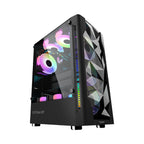 Armaggeddon Triton 3 ATX Gaming Case with 3xARGB Fans - Black