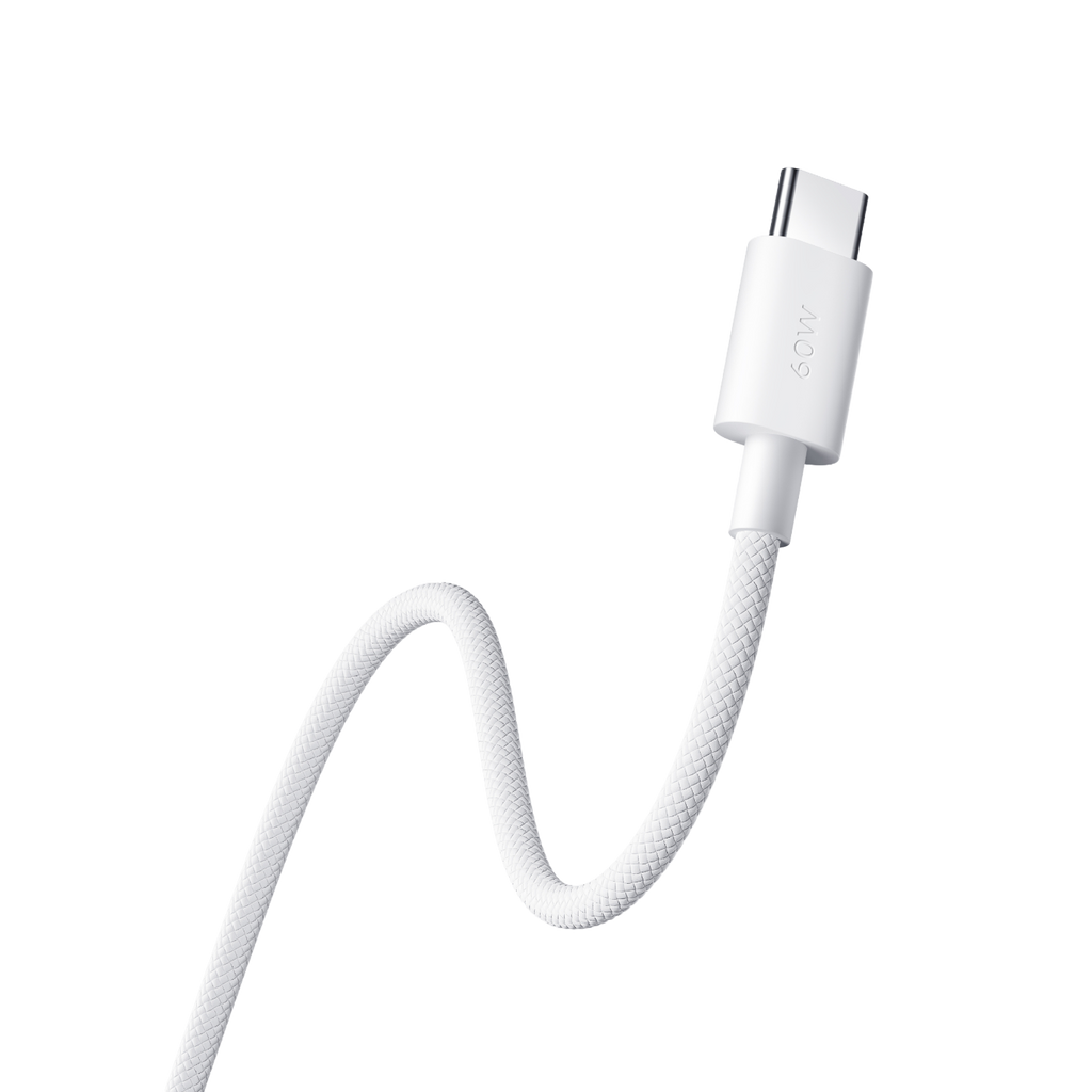 Xiaomi 3A Braided USB Type-C to USB Type-C Cable 1M – White (WHITE)