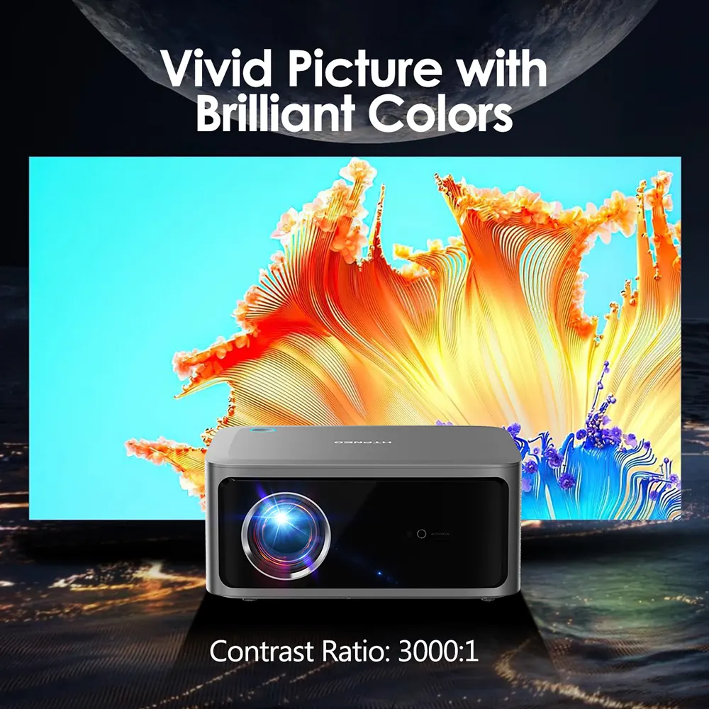 HTPNEO H86 Multimedia Smart Streaming Projector (NEW SEALED)