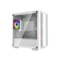 DeepCool CC360 White Micro-ATX Case With Mesh Front Panel, 3X 120mm Pre-Installed A-RGB Black Fans (NEW SEALED)