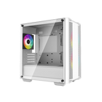 DeepCool CC360 White Micro-ATX Case With Mesh Front Panel, 3X 120mm Pre-Installed A-RGB Black Fans (NEW SEALED)