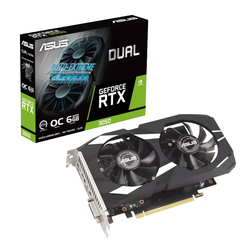 ASUS Nvidia GeForce RTX 3050 Dual OC 6G Graphics Card (NEW SEALED)