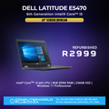 Dell Latitude E5470 Laptop  | 6th Gen Core i5 | 14" Screen & Webcam (REFURBISHED)