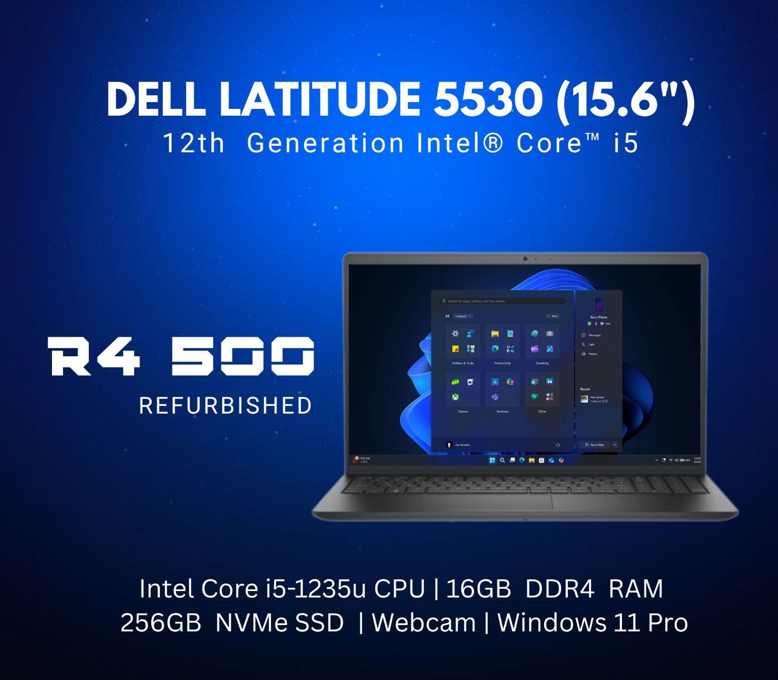 Dell Latitude 5530 (15.6") 12th Gen Intel Core i5 (REFURBISHED)