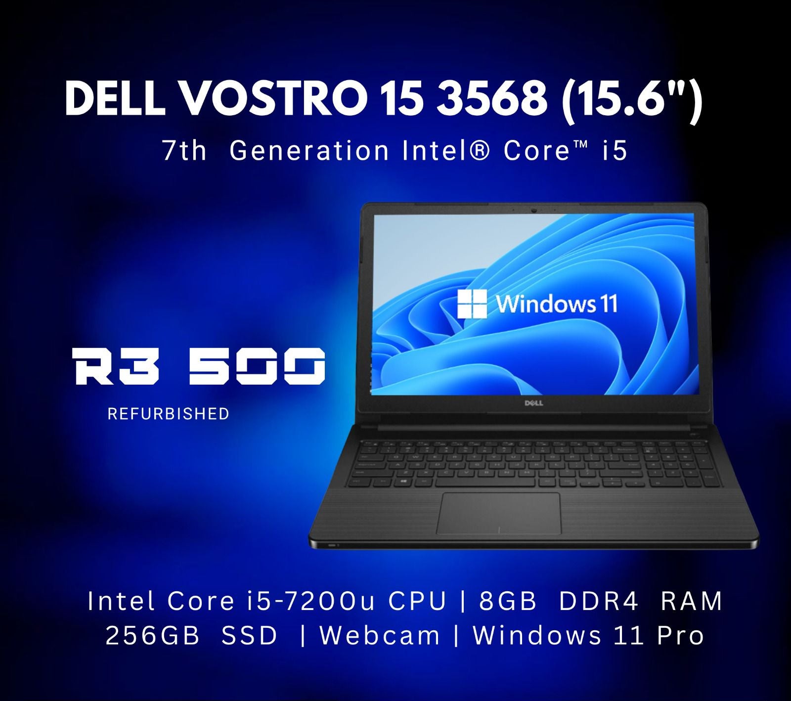 Dell Vostro 15 3568 (15.6") 7th Gen Intel Core i5 (REFURBISHED)