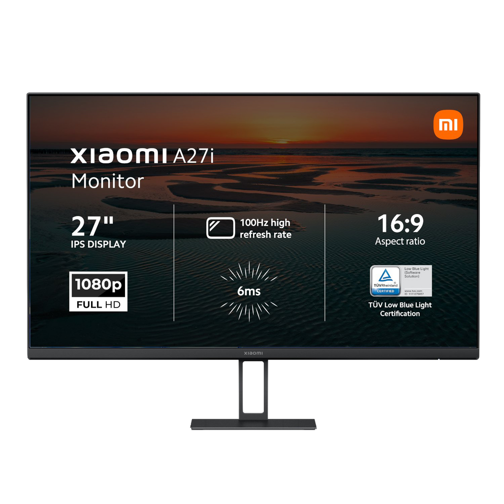 Xiaomi A27i 27″ Full HD 1080p IPS Monitor (100Hz, 6ms, 16:9, HDMI/DP, Flicker-Free, & VESA Mount) (NEW SEALED)