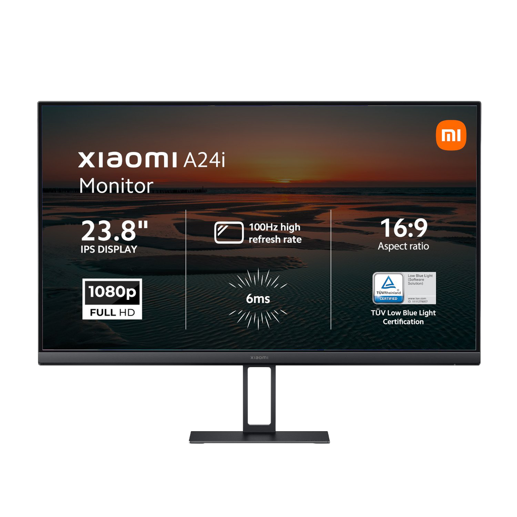 Xiaomi A24i 24″ Full HD 1080p IPS Monitor (100Hz, 6ms, 16:9, HDMI/DP, Flicker-Free, & VESA Mount) (NEW SEALED)