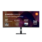 Xiaomi G34WQi 34″ 1440p UltraWide VA Curved Gaming Monitor (180Hz, 1ms, 21:9, HDMI/DP, AMD FreeSync, & 1500R Curve) (NEW SEALED)