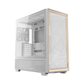 Antec FLUX Mid-Tower E-ATX Gaming Chassis Wood Front Panel – White (NEW)