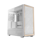 Antec FLUX Mid-Tower E-ATX Gaming Chassis Wood Front Panel – White (NEW)