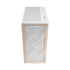 Antec FLUX Mid-Tower E-ATX Gaming Chassis Wood Front Panel – White (NEW)