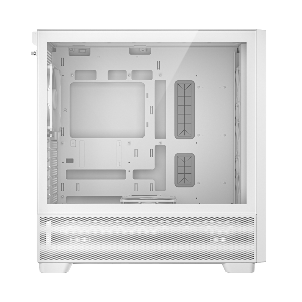Antec FLUX Mid-Tower E-ATX Gaming Chassis Wood Front Panel – White (NEW)