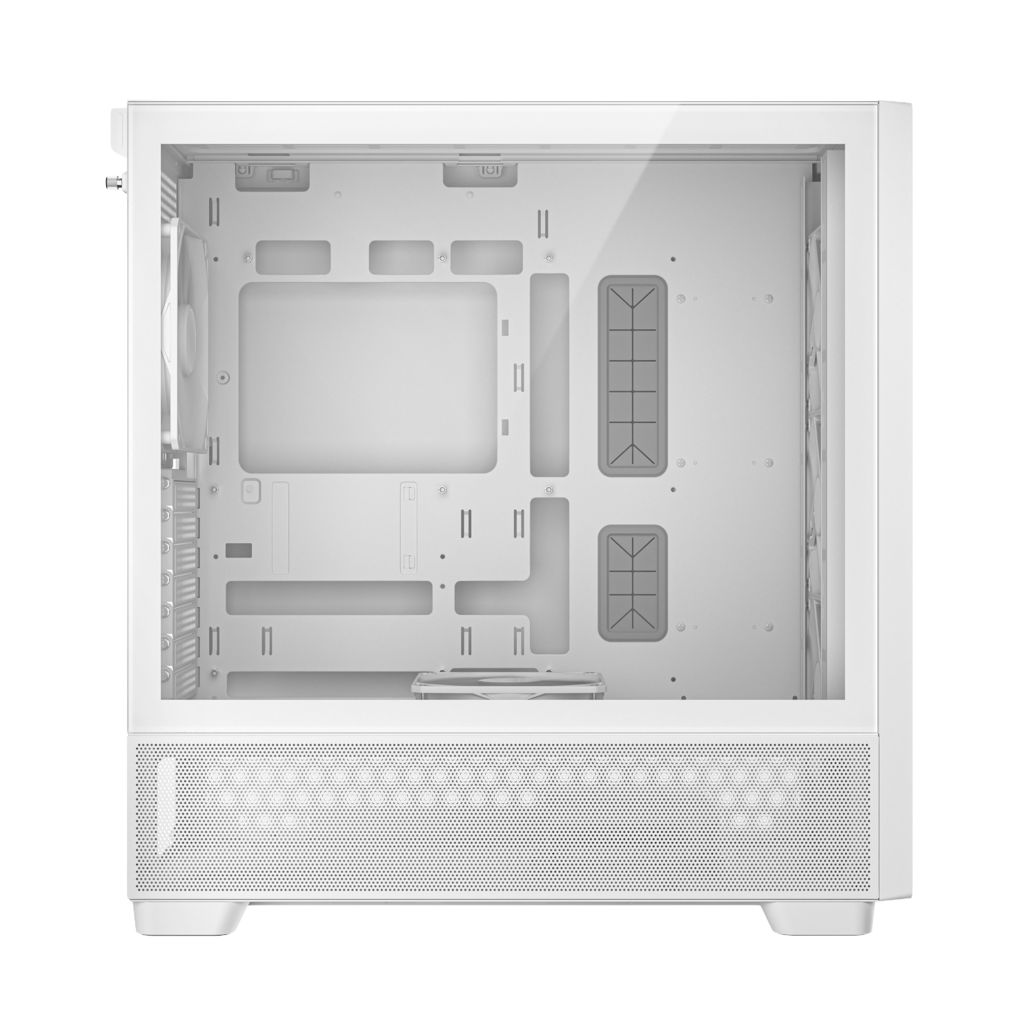 Antec FLUX Mid-Tower E-ATX Gaming Chassis Wood Front Panel – White (NEW)