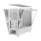 Antec FLUX Mid-Tower E-ATX Gaming Chassis Wood Front Panel – White (NEW)