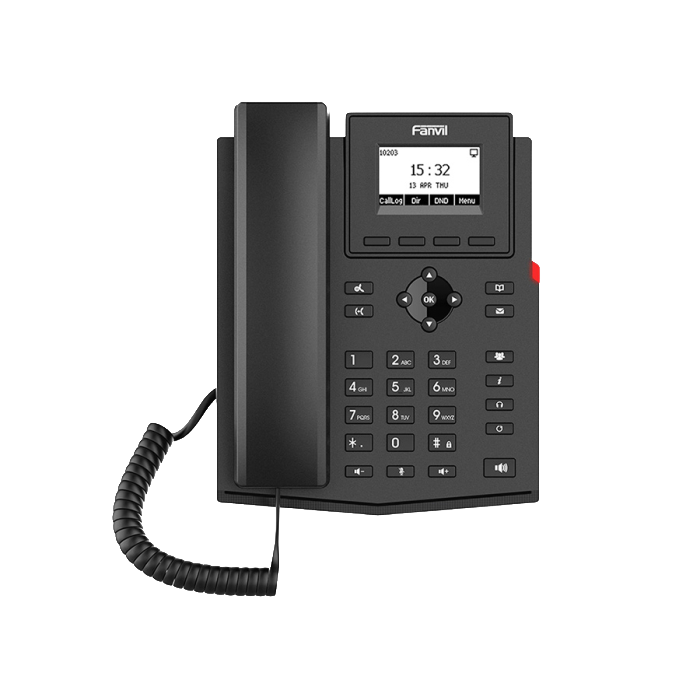 Fanvil 2SIP Entry Level WiFi 4 VoIP Phone with PSU | X301W (NEW SEALED)