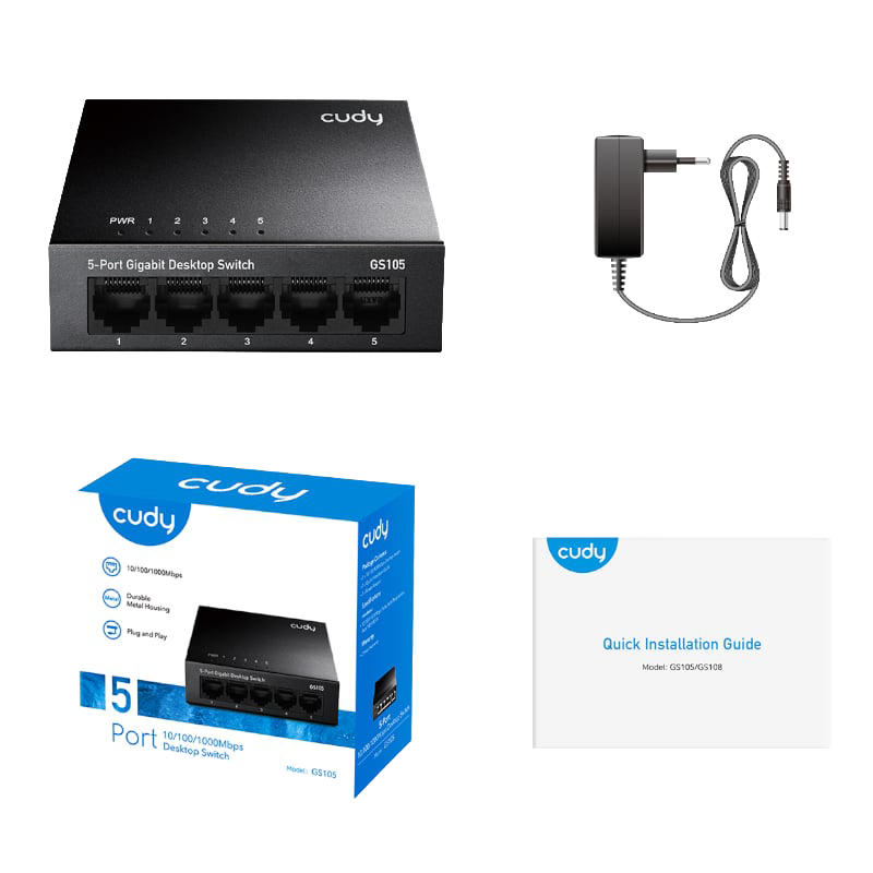 Cudy 5-Port Gigabit Metal Switch (NEW SEALED)