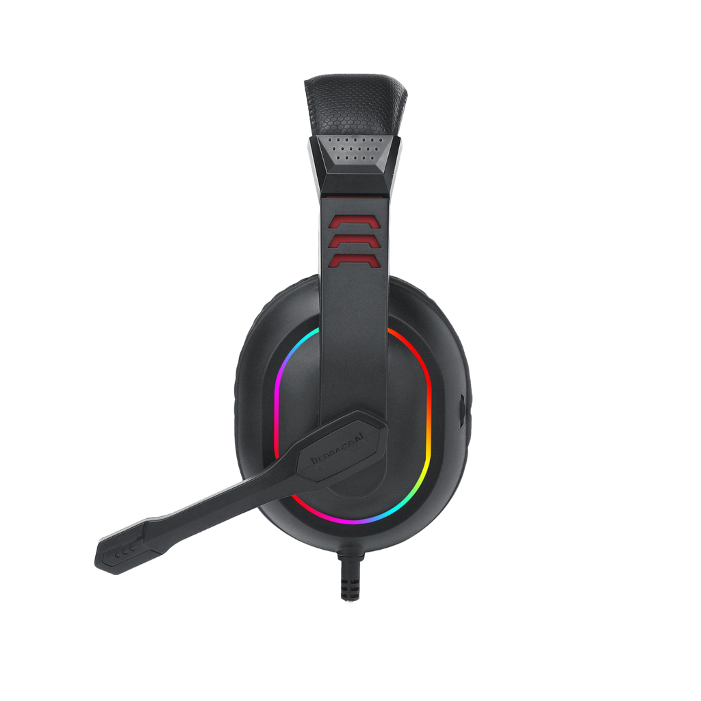 Redragon Over-Ear ARES Aux RGB Gaming Headset – Black (NEW SEALED)