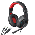 Redragon Over-Ear ARES Aux RGB Gaming Headset – Black (NEW SEALED)