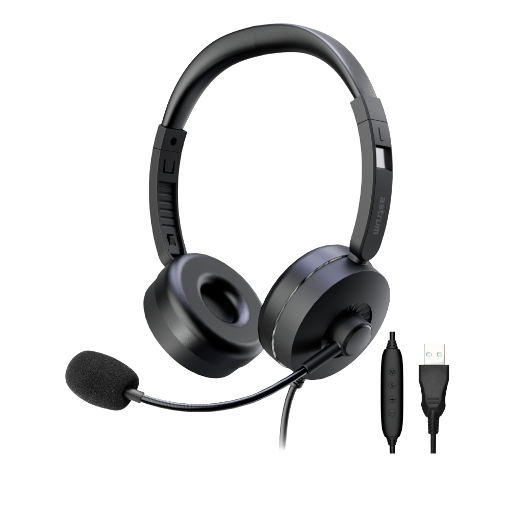 HU660 Dual Sided Headset USB with Flexible Mic (NEW SEALED)