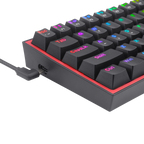 Redragon K617 FIZZ 60% Wired RGB Gaming Keyboard – Black (NEW SEALED)