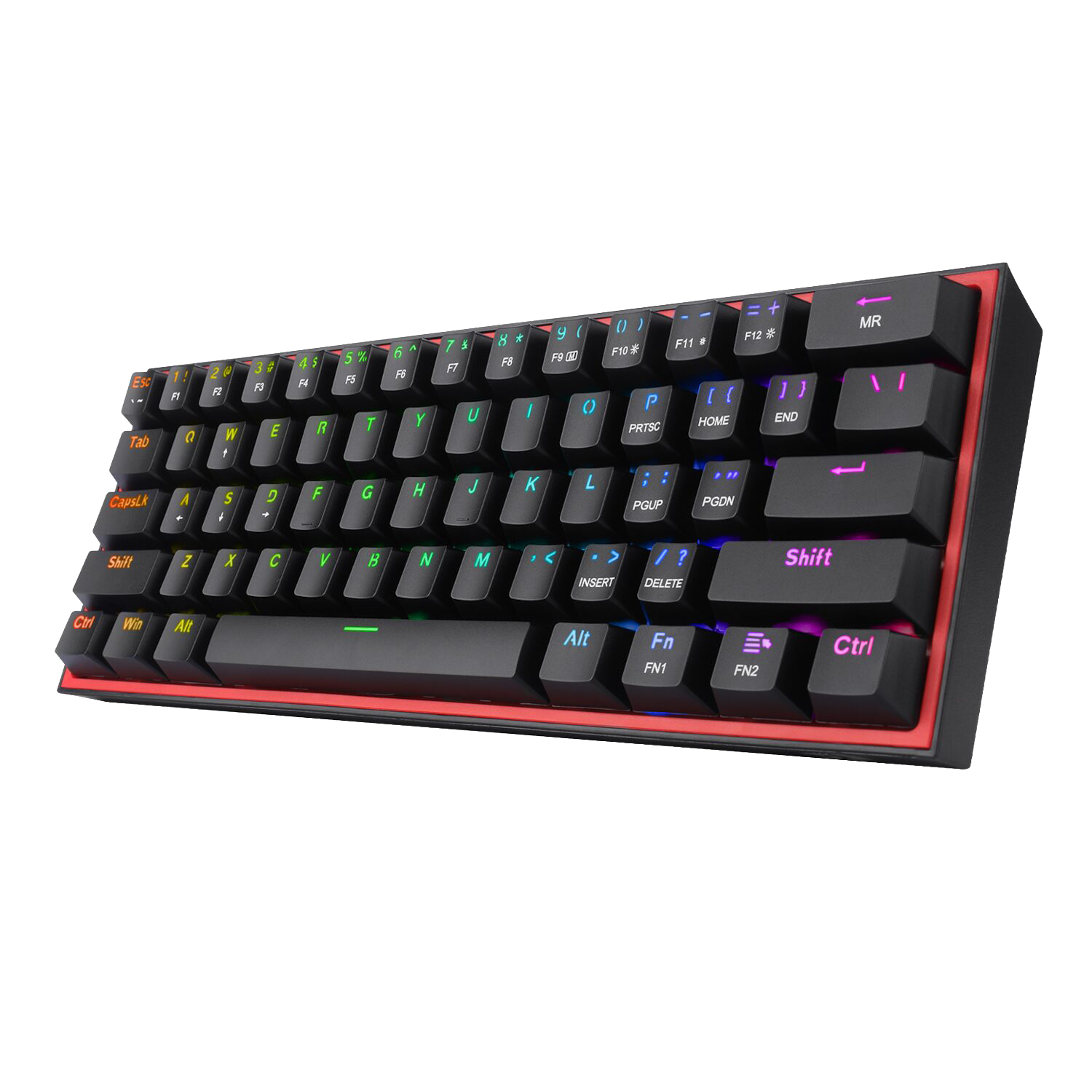 Redragon K617 FIZZ 60% Wired RGB Gaming Keyboard – Black (NEW SEALED)