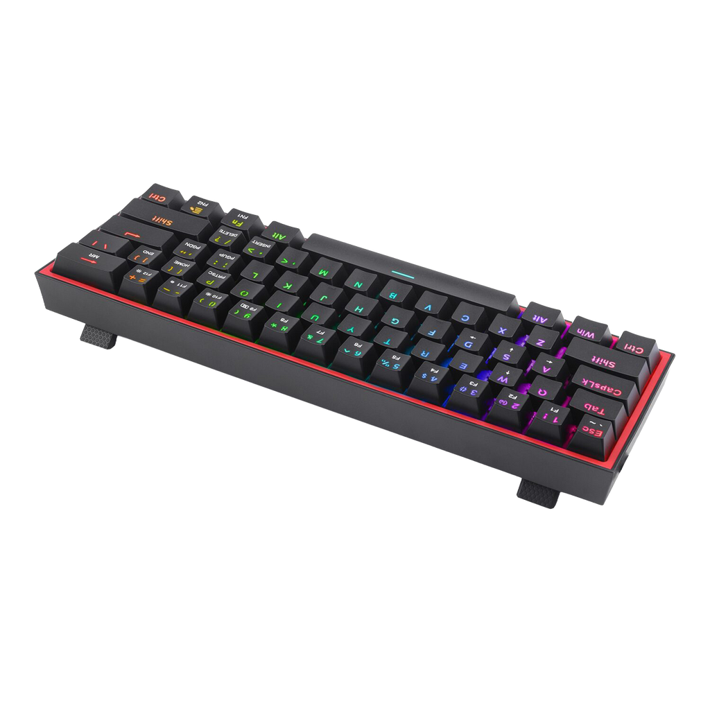 Redragon K617 FIZZ 60% Wired RGB Gaming Keyboard – Black (NEW SEALED)