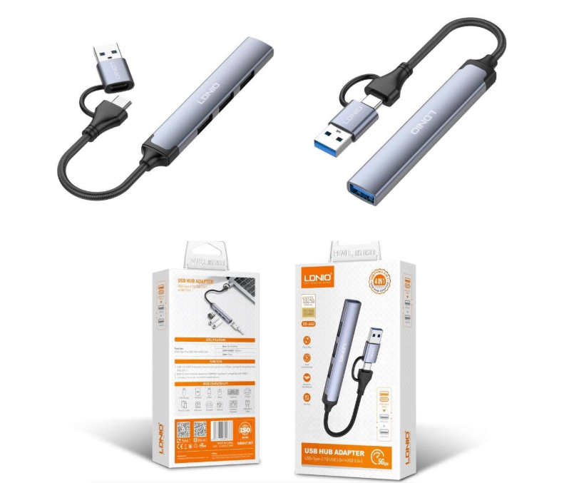 LDNIO USB Hub Adapter | 4-in-1