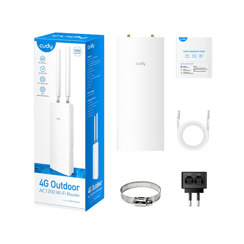 Cudy AC1200 WiFi 4G LTE Cat4 Outdoor Router (NEW SEALED)