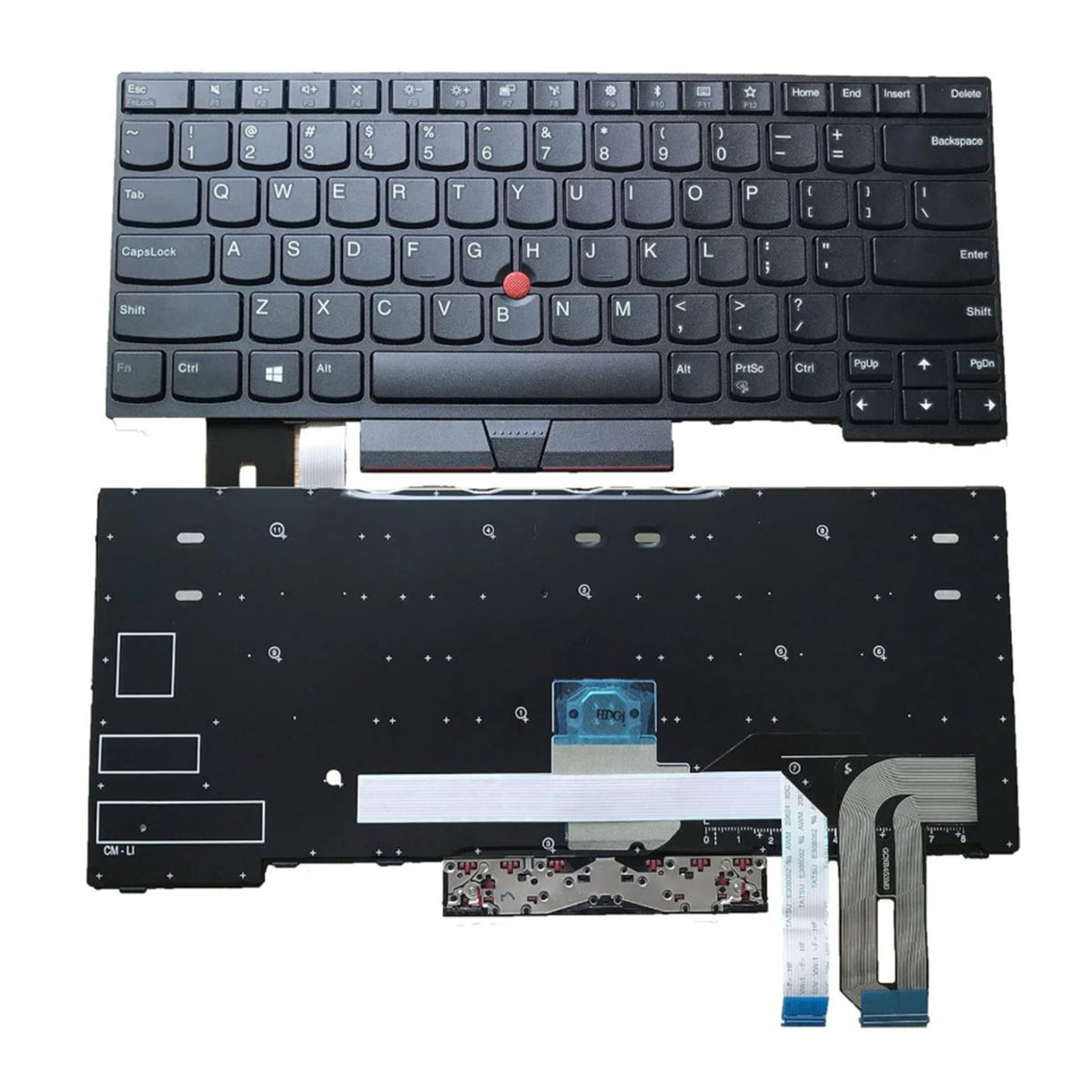 Replacement Keyboard Lenovo T480 - Backlit (KBLET480-B)