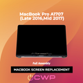 MacBook Pro A1707 (Late 2016,Mid 2017) Screen Replacement