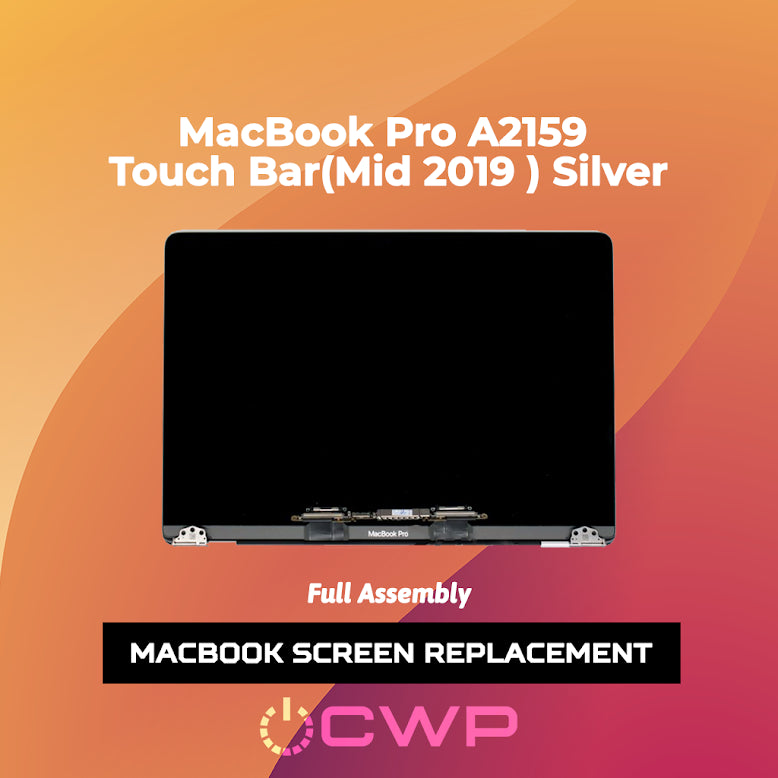 MacBook Pro A2159 13.3-inch Touch Bar [Mid 2019] Silver Replacement Screen